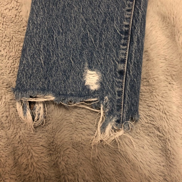 Free People Distressed Boyfriend Jeans - Picture 5 of 6